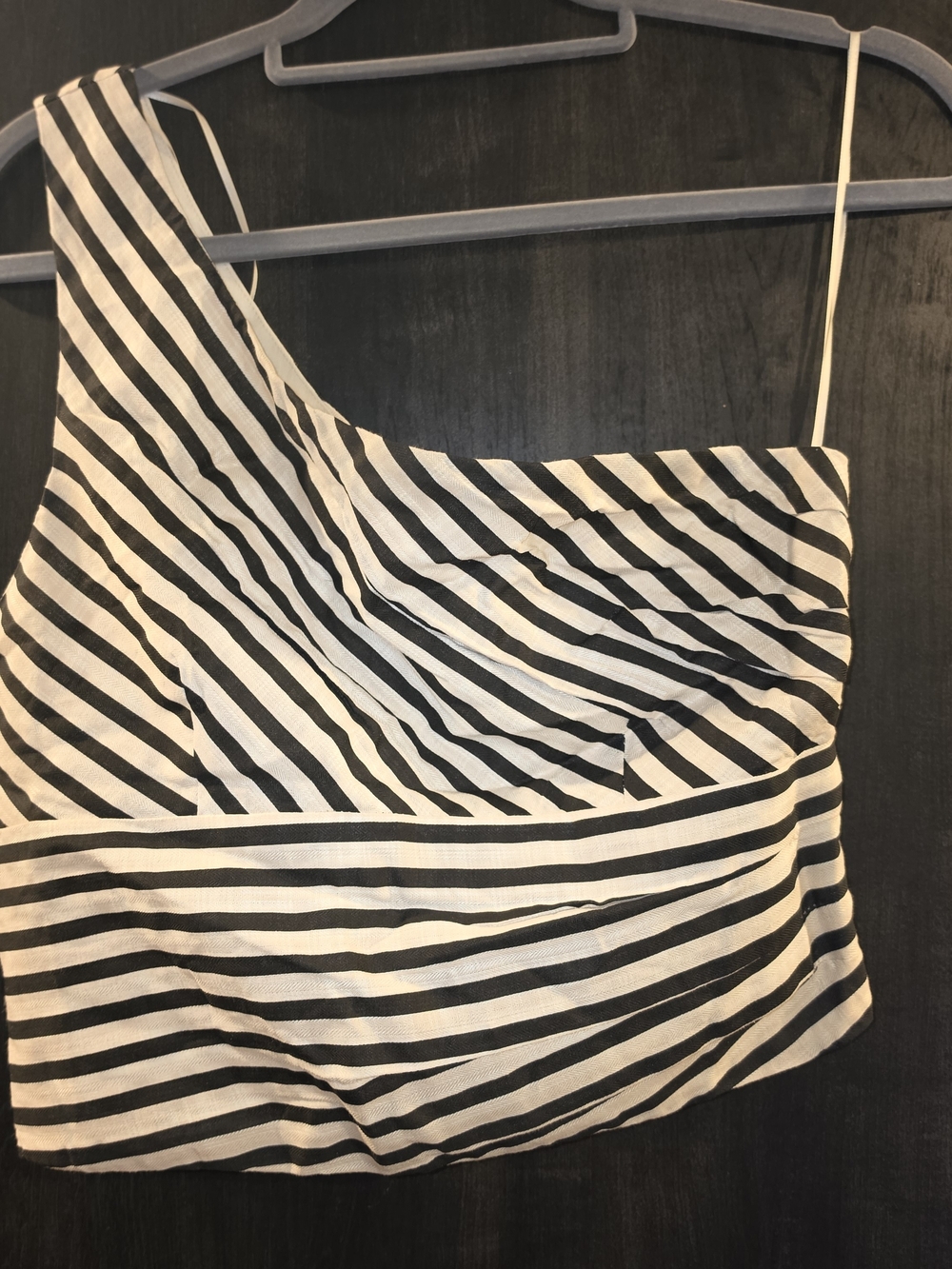 Le Lis Black and White Striped Top